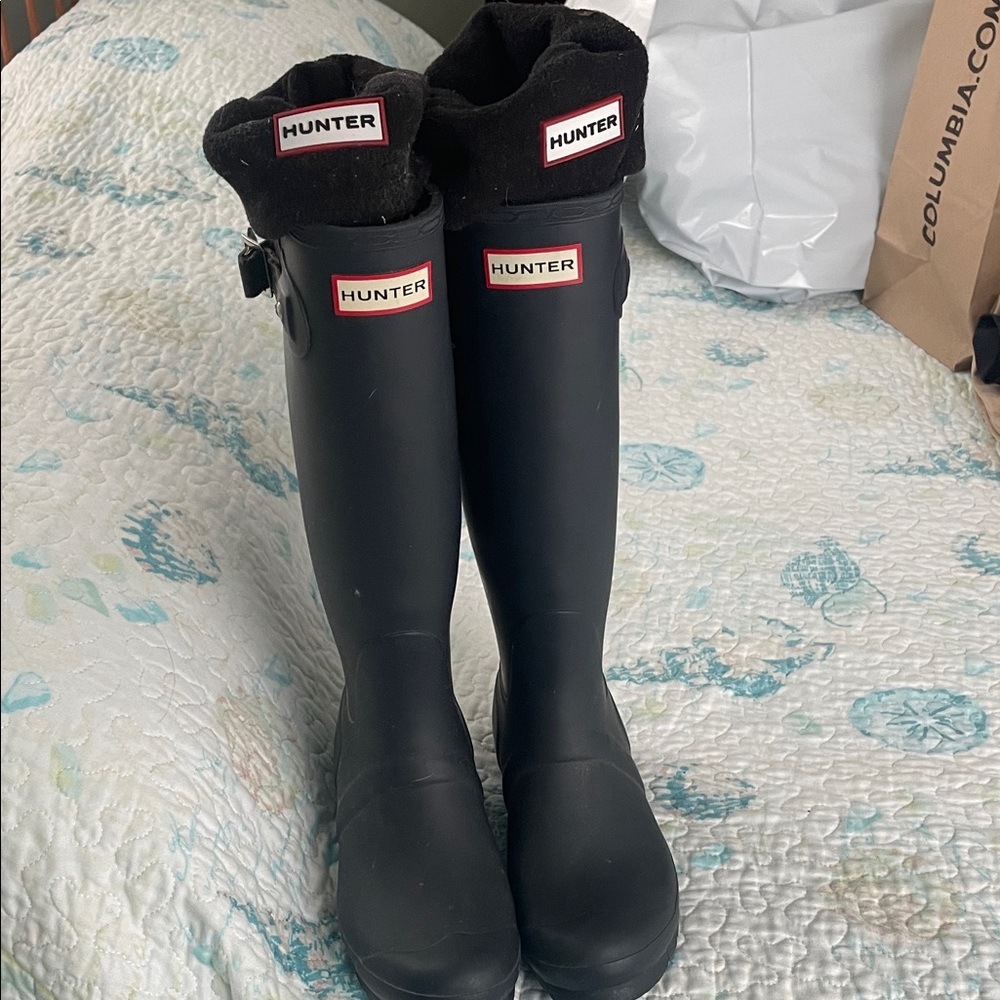 Hunter Classic Navy Waterproof Boots